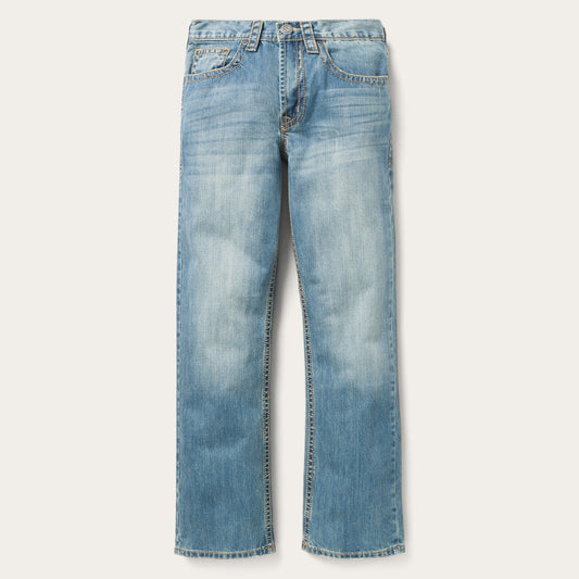1520 Fit Light Wash Jeans With Tacking Blue