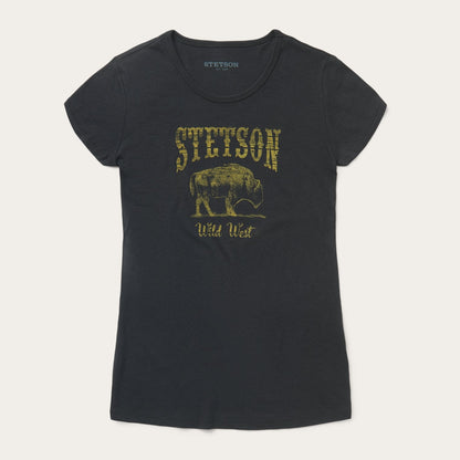 Bison Graphic Tee Black