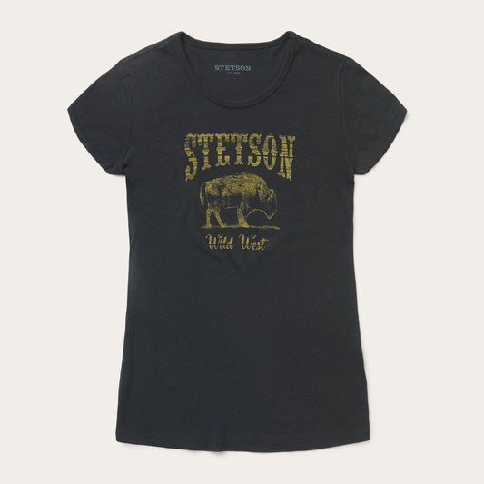 Bison Graphic Tee Black