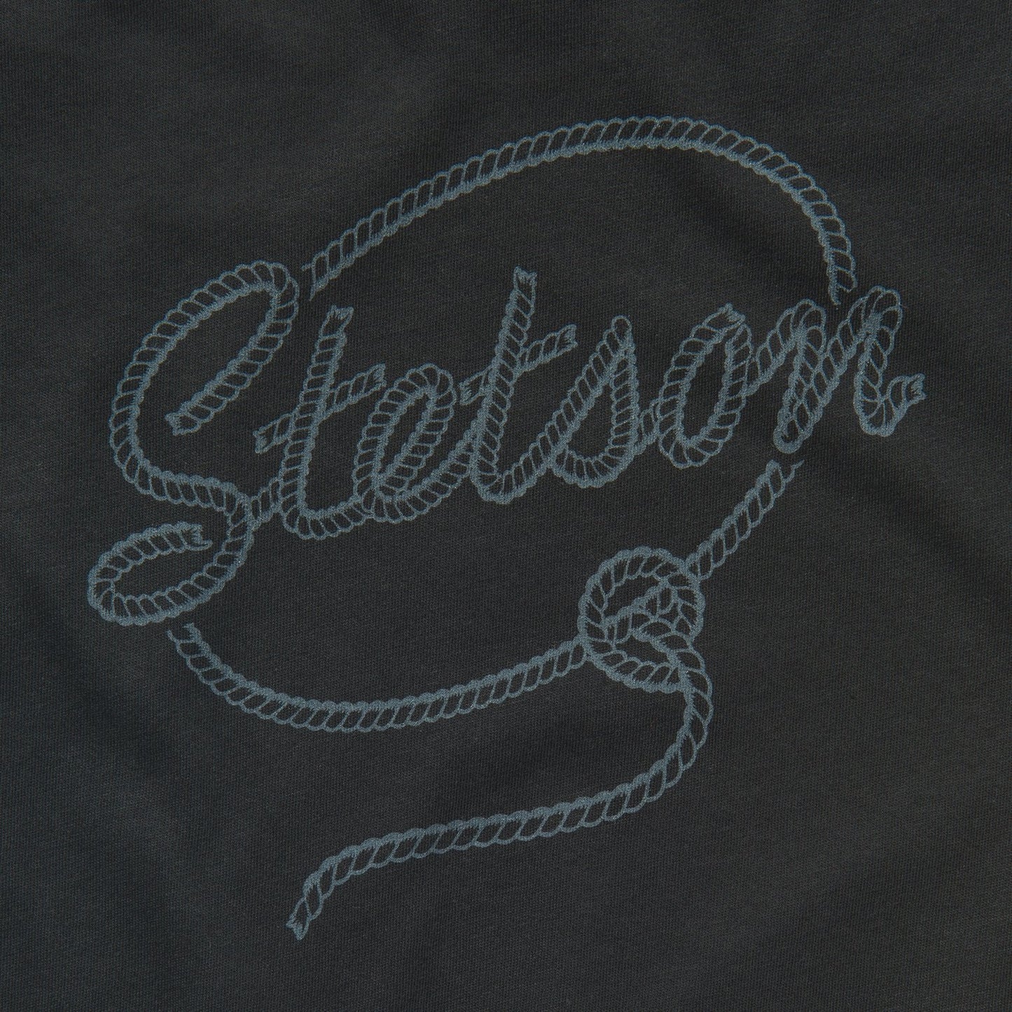 Rope Print Graphic Tee Black