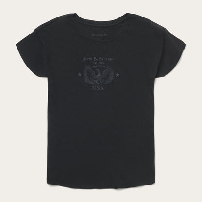 John B. Stetson Eagle Graphic Tee Black