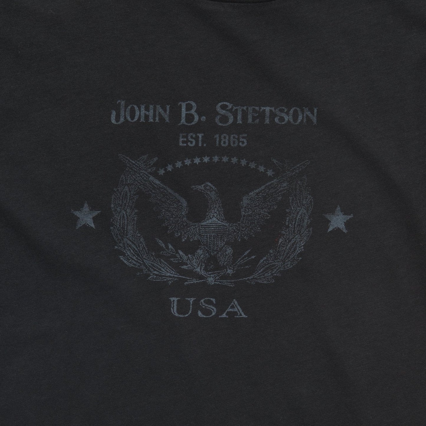 John B. Stetson Eagle Graphic Tee Black