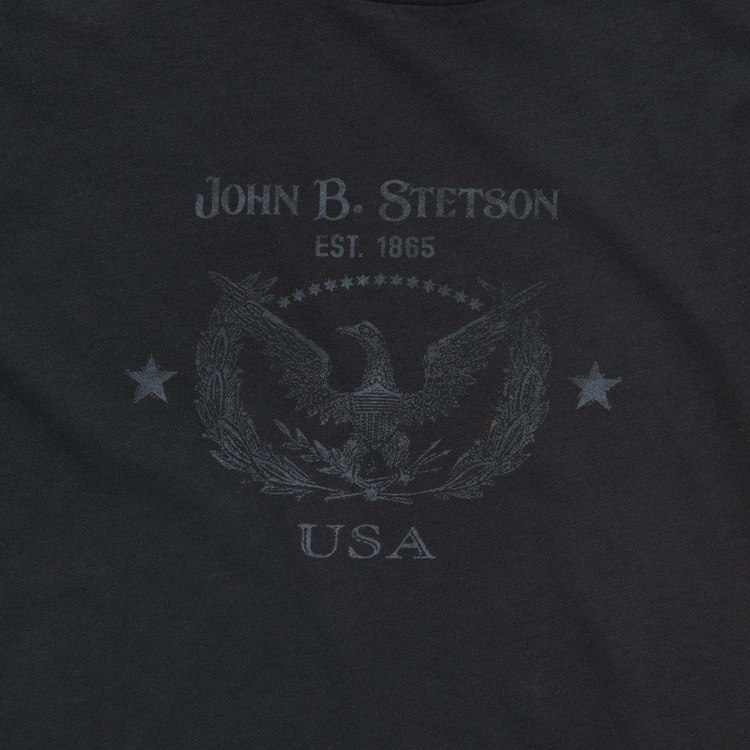 John B. Stetson Eagle Graphic Tee Black