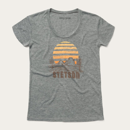 Sunset Graphic Tee Grey