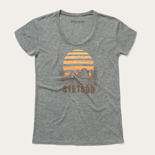 Sunset Graphic Tee Grey