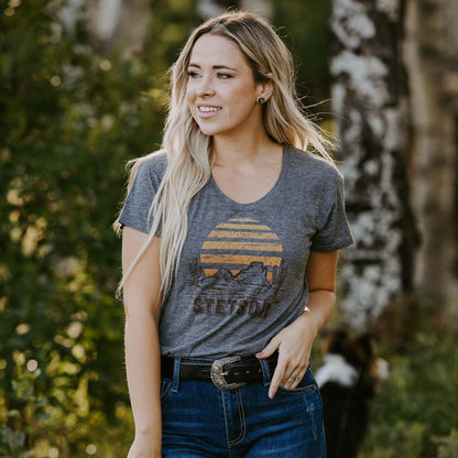 Sunset Graphic Tee Grey