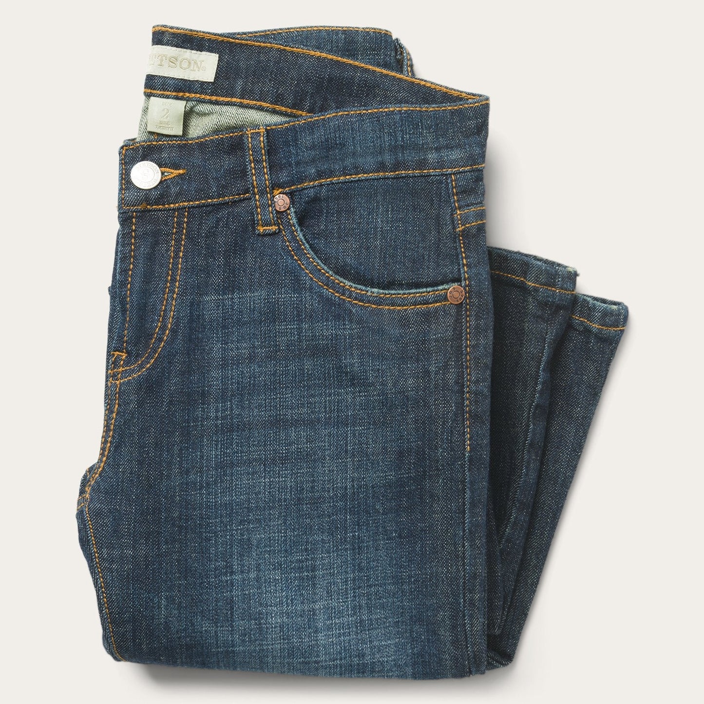 816 Classic Boot Cut Jeans In Dark Wash Blue