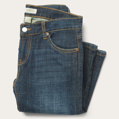 816 Classic Boot Cut Jeans In Dark Wash Blue