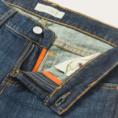 816 Classic Boot Cut Jeans In Dark Wash Blue