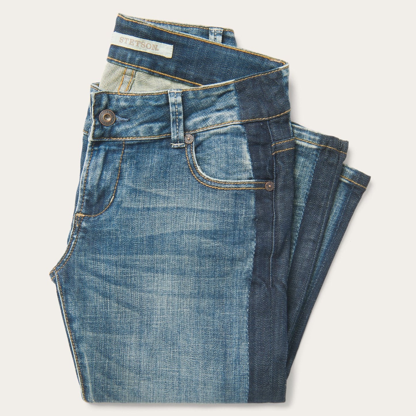 Skinny Fit Stripe Leg Jean Blue