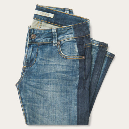 Skinny Fit Stripe Leg Jean Blue