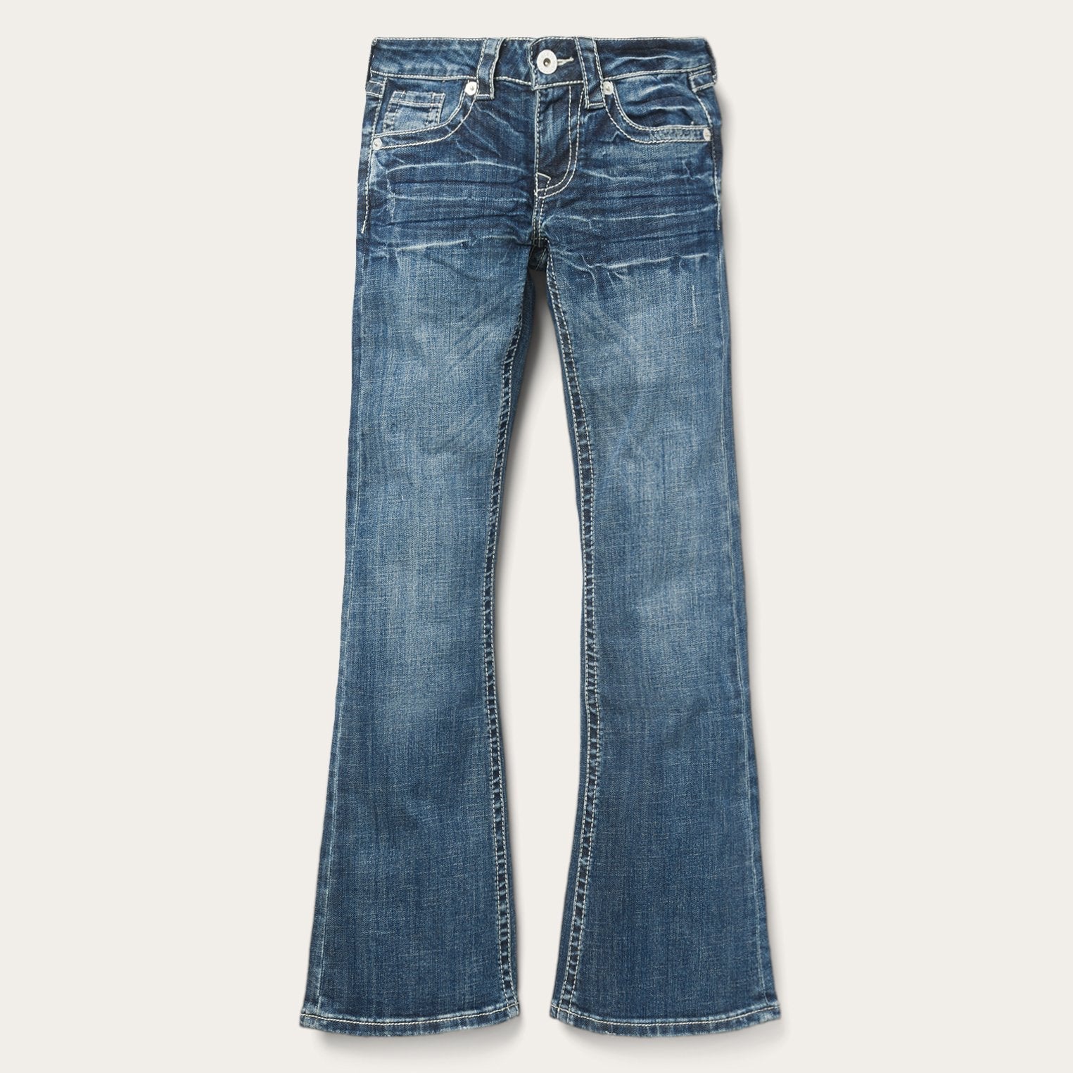 816 Fit Jeans With White "S" Back Pocket Blue