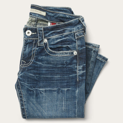 816 Fit Jeans With White "S" Back Pocket Blue