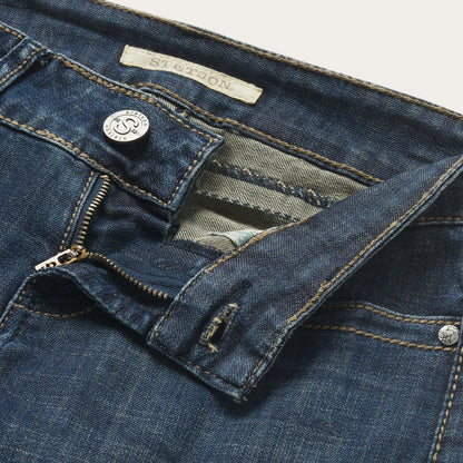 818 Bootcut Jean With "S" Back Pocket Blue