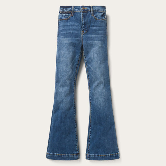 High Waist Flare Jean Blue
