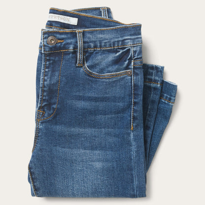 High Waist Flare Jean Blue