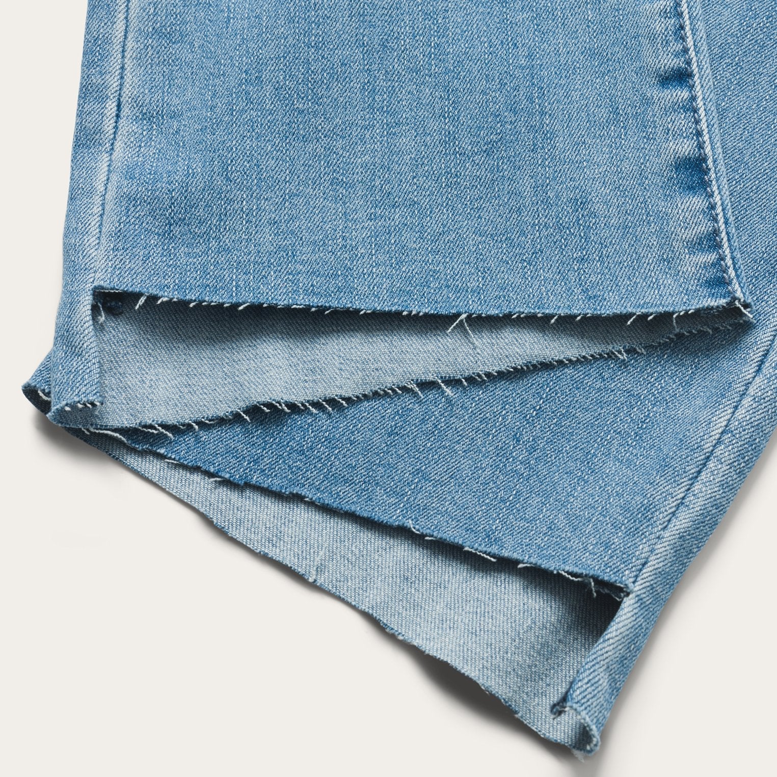 High Waist Flare Crop Jean Blue