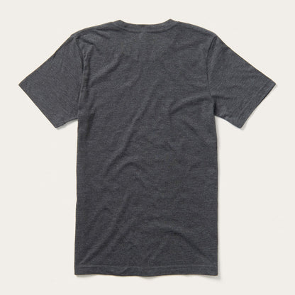 Distressed Stetson Graphic Tee Grey