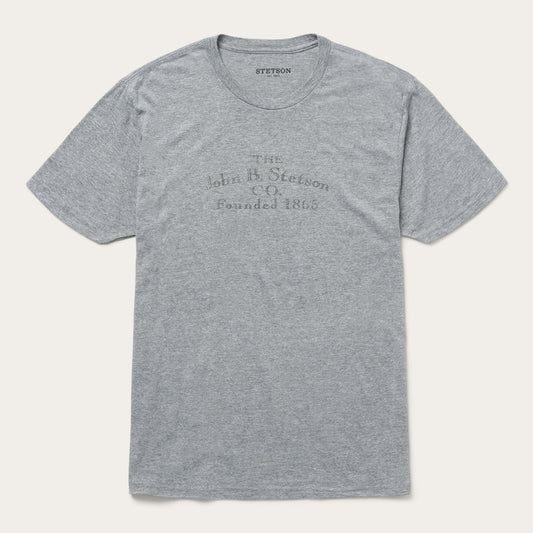 John B. Stetson Co Graphic Tee Grey