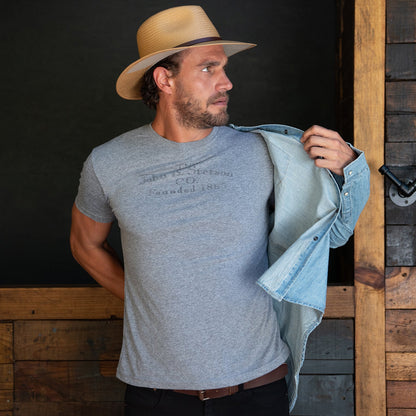 John B. Stetson Co Graphic Tee Grey