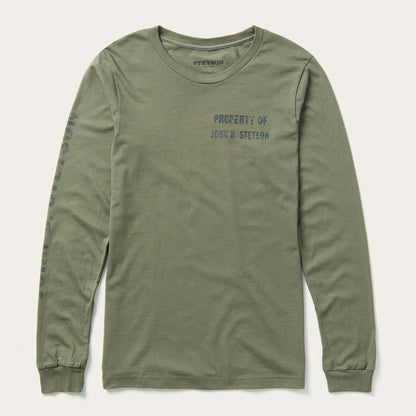 Property Of John B Stetson Tee Green