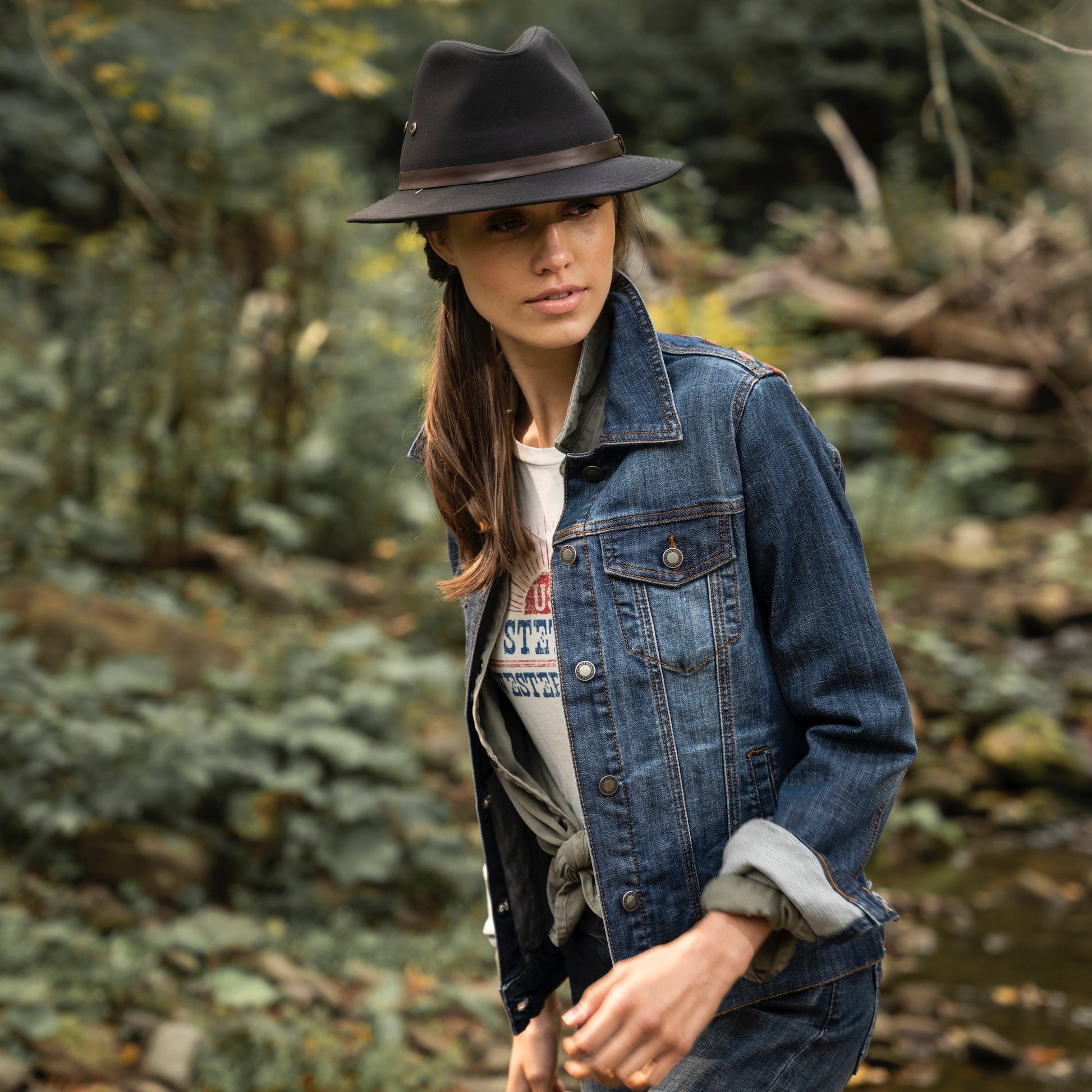 Western Denim Jacket Blue