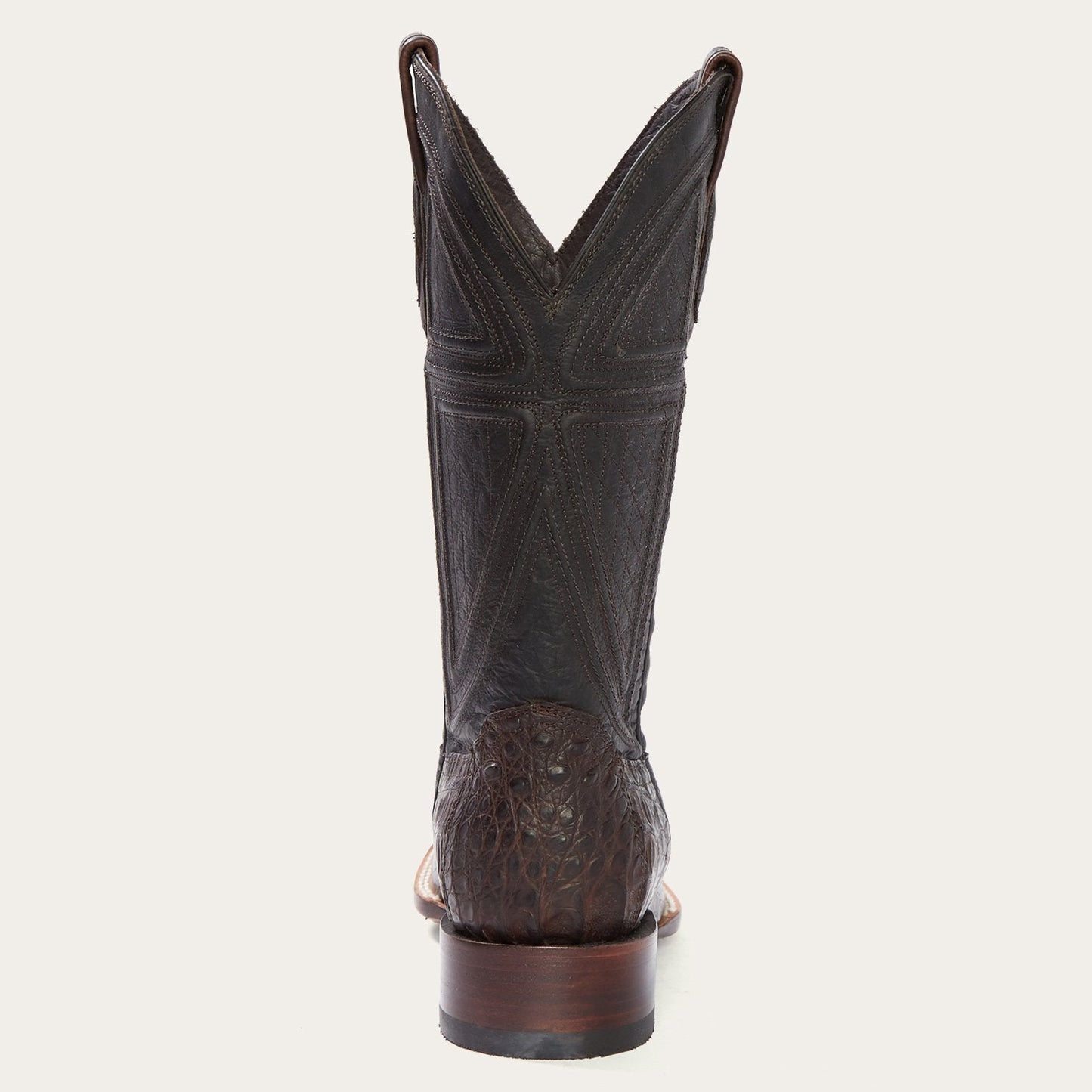 Kaycee Brown Caiman Belly Cowboy Boot Brown
