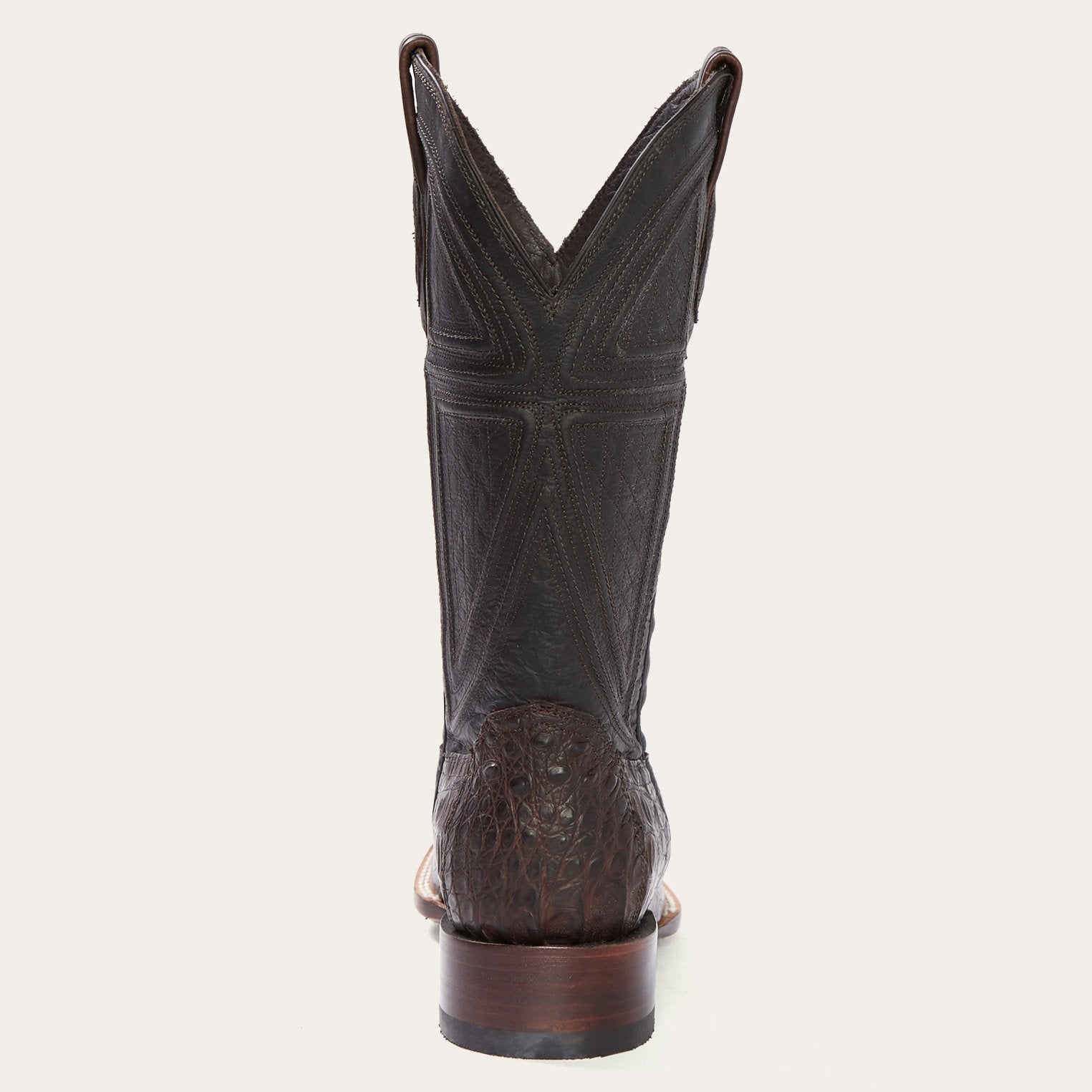 Kaycee Brown Caiman Belly Cowboy Boot Brown