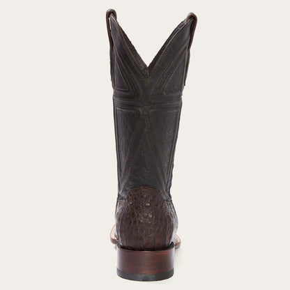 Kaycee Brown Caiman Belly Cowboy Boot Brown