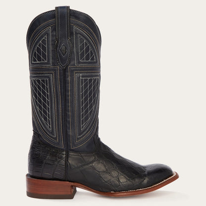 Black Falls Alligator Cowboy Boot Black