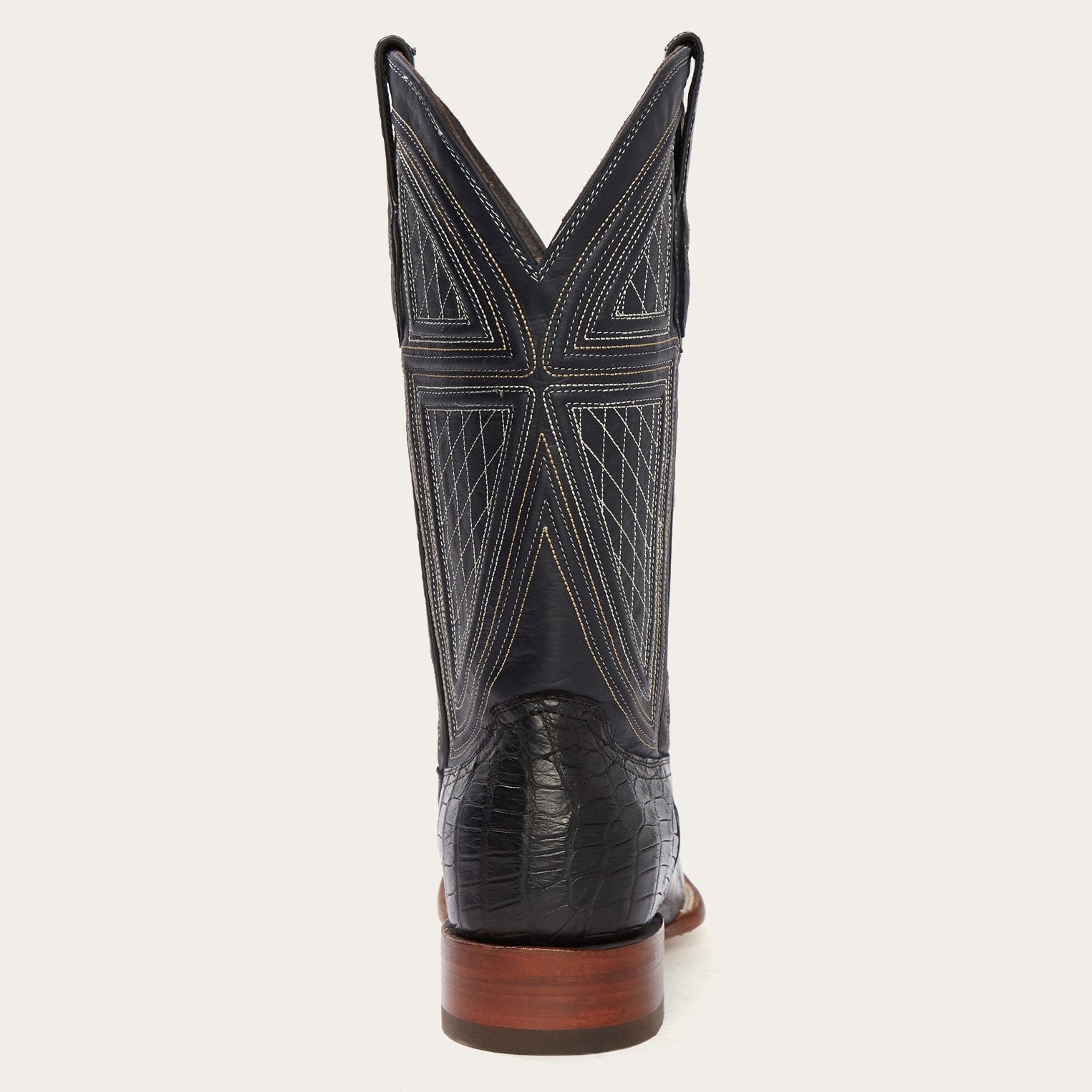 Black Falls Alligator Cowboy Boot Black