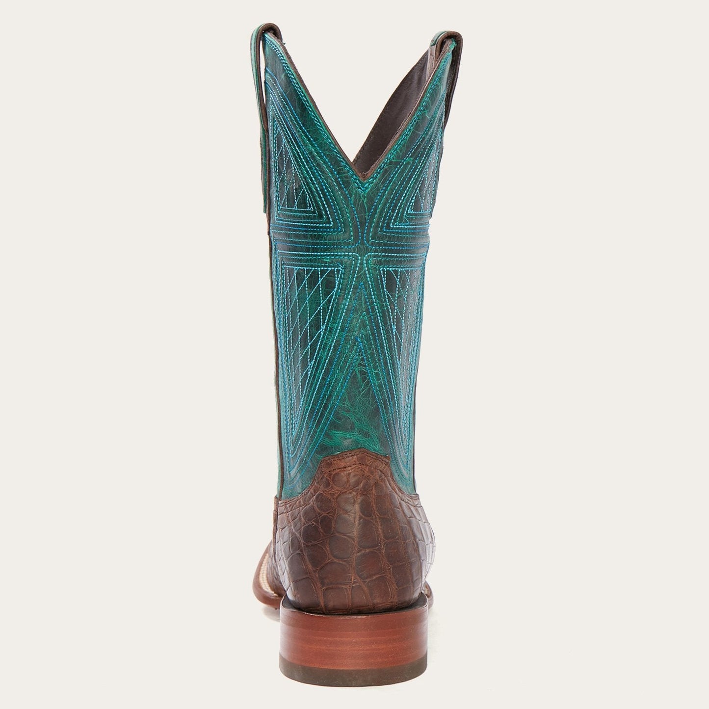 Big Horn Tobacco Alligator Cowboy Boot Brown