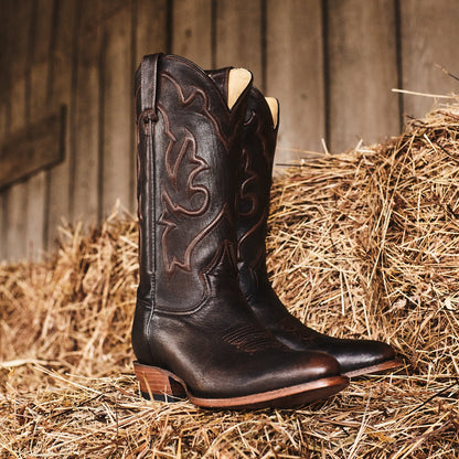 Carlisle Western Boots Distressed Brown