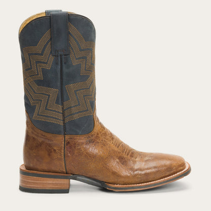 Goddard Burnished Blue & Brown Leather Boot Brown