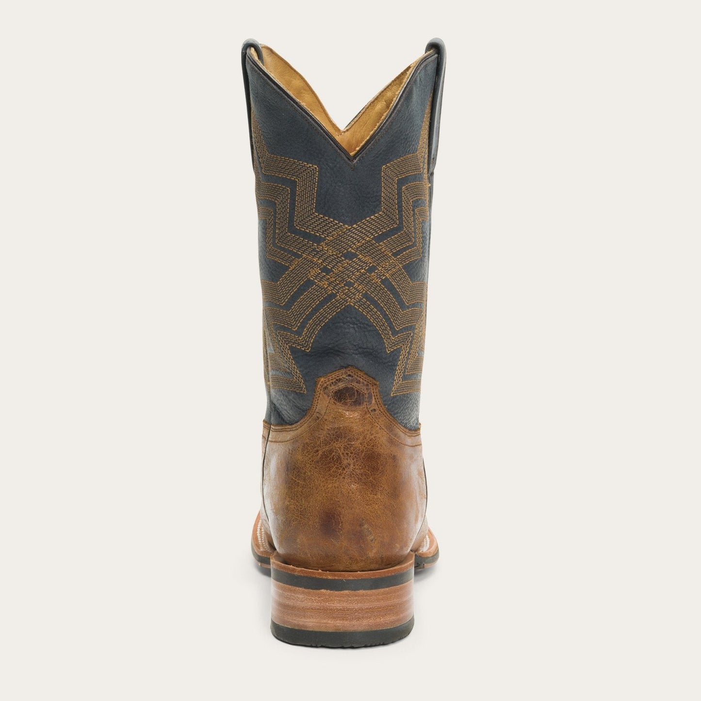 Goddard Burnished Blue & Brown Leather Boot Brown