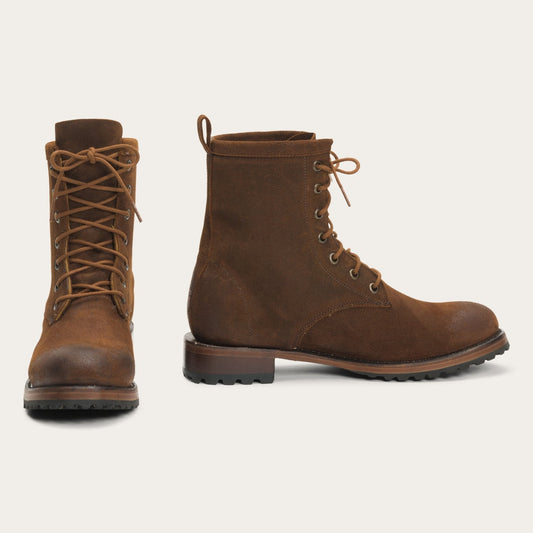 Sam Lace Up Brown Suede