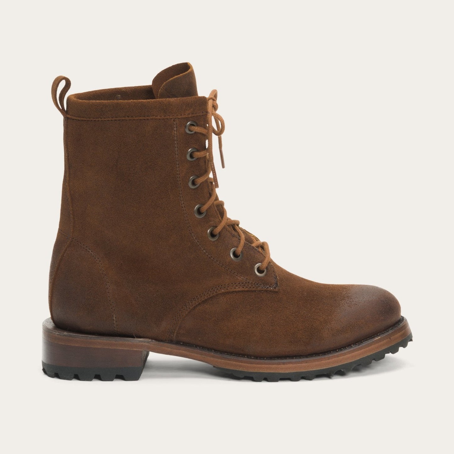 Sam Lace Up Brown Suede