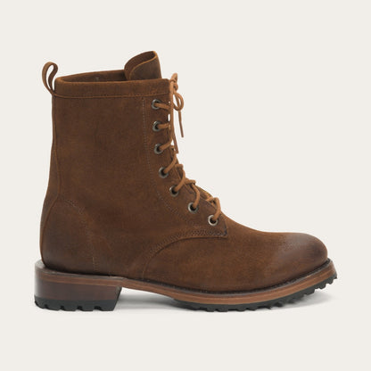 Sam Lace Up Brown Suede