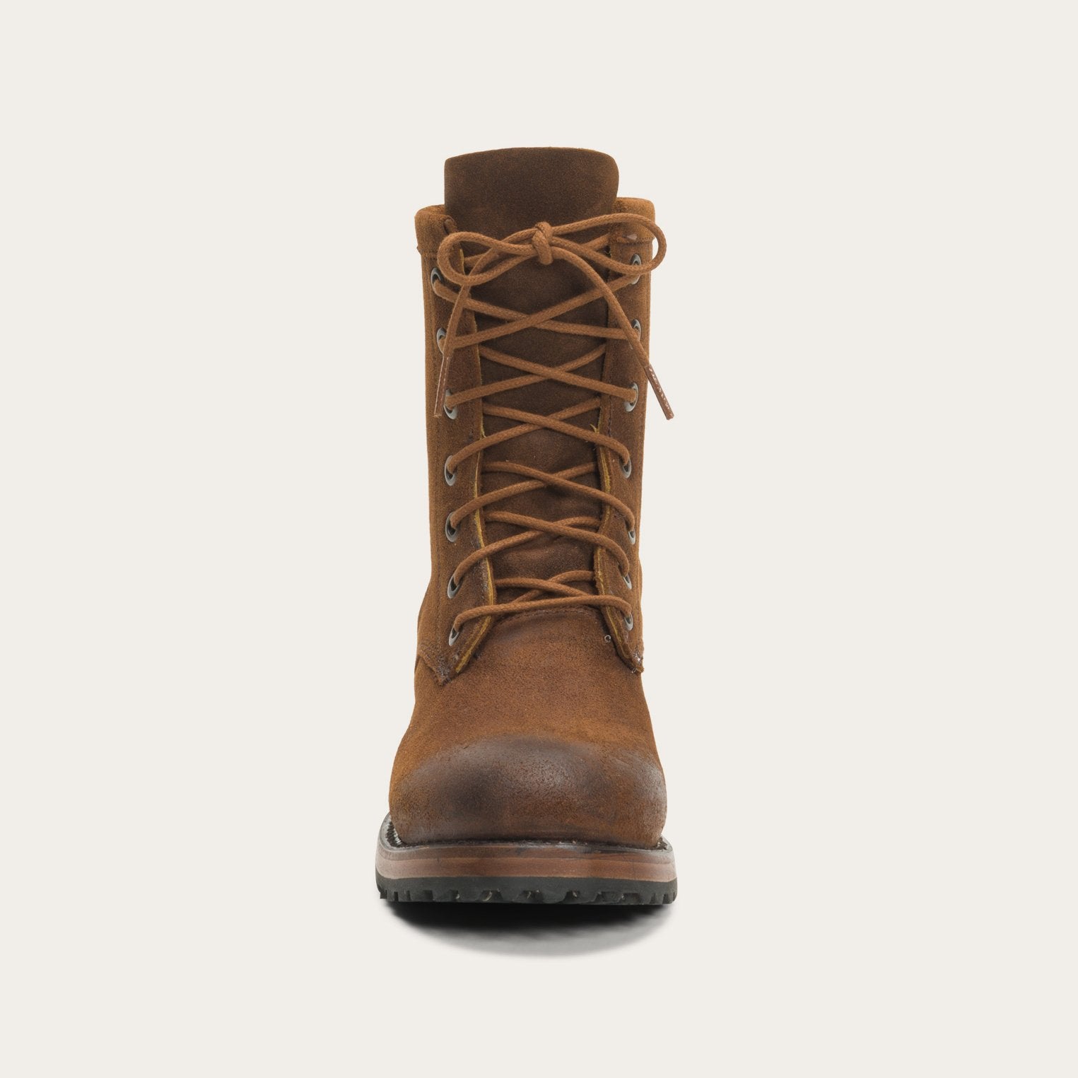 Sam Lace Up Brown Suede
