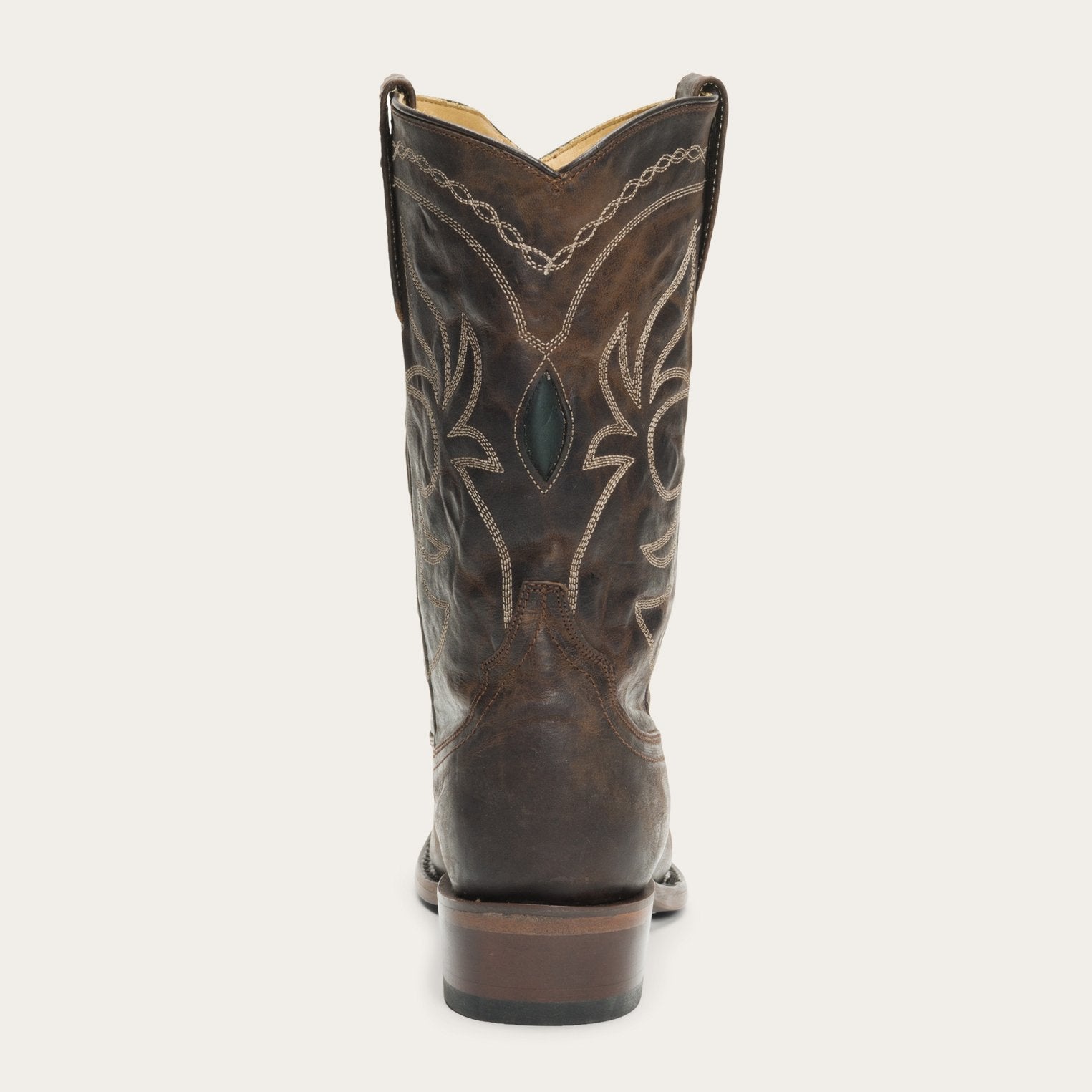 Iris Mid-Calf Embroidered Boot Brown