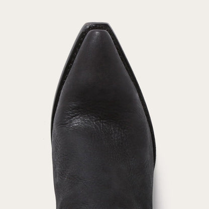 Glam Over-The-Knee Fringe Boot Black Leather