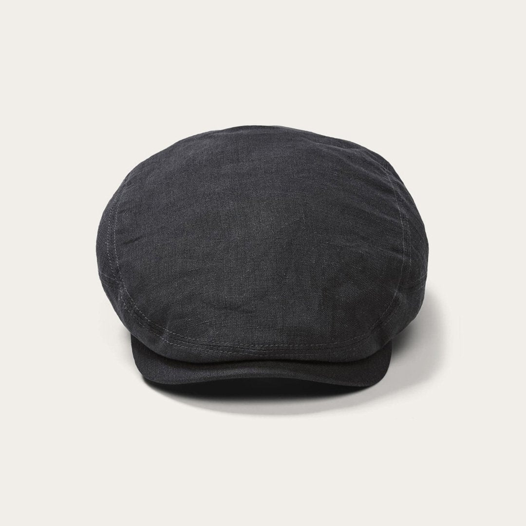 Premium Linen Driver Cap Black