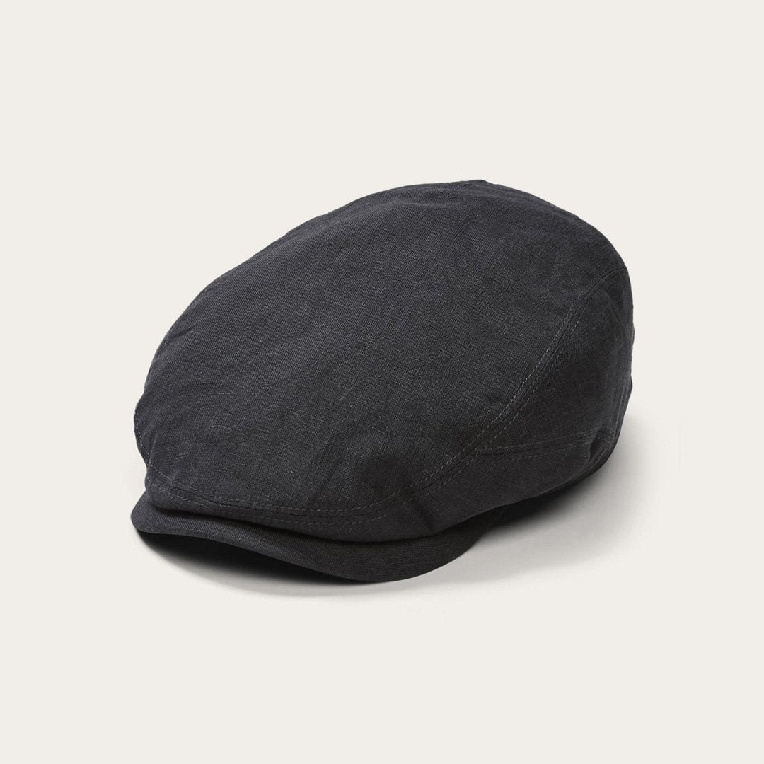 Premium Linen Driver Cap Black