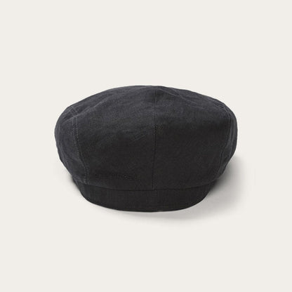Premium Linen Driver Cap Black