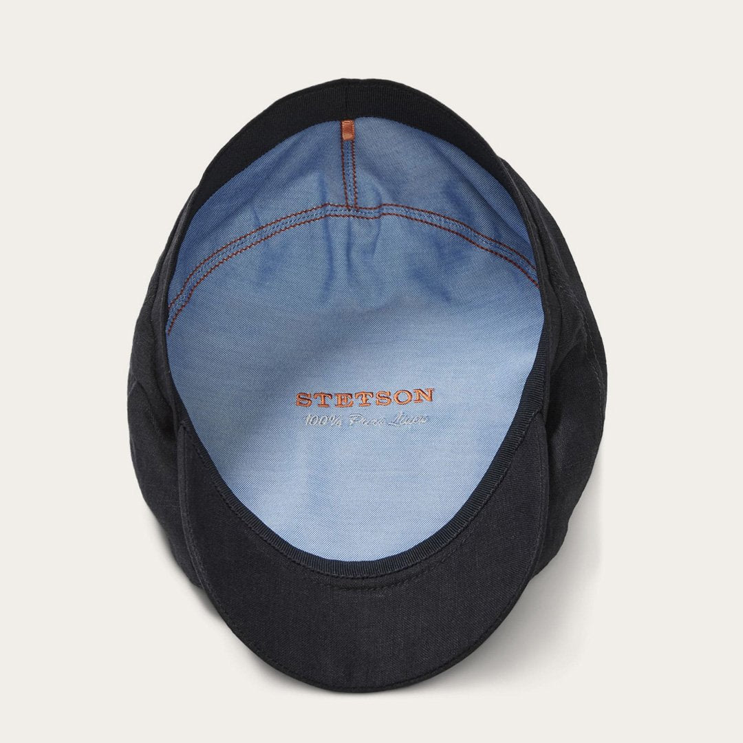 Premium Linen Driver Cap Black