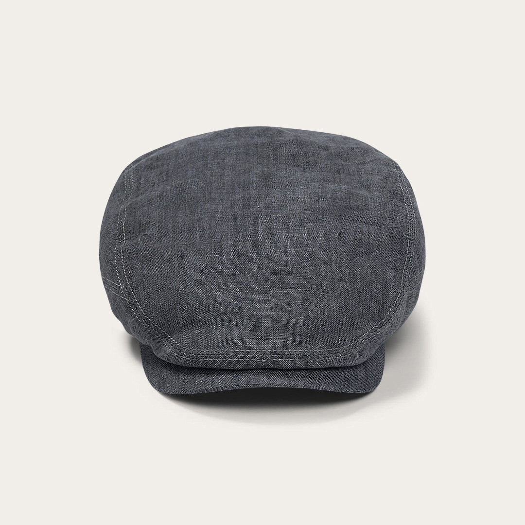 Premium Linen Driver Cap Denim Grey