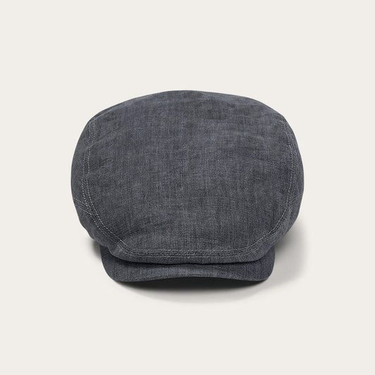Premium Linen Driver Cap Denim Grey