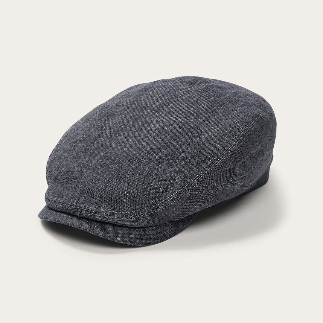 Premium Linen Driver Cap Denim Grey