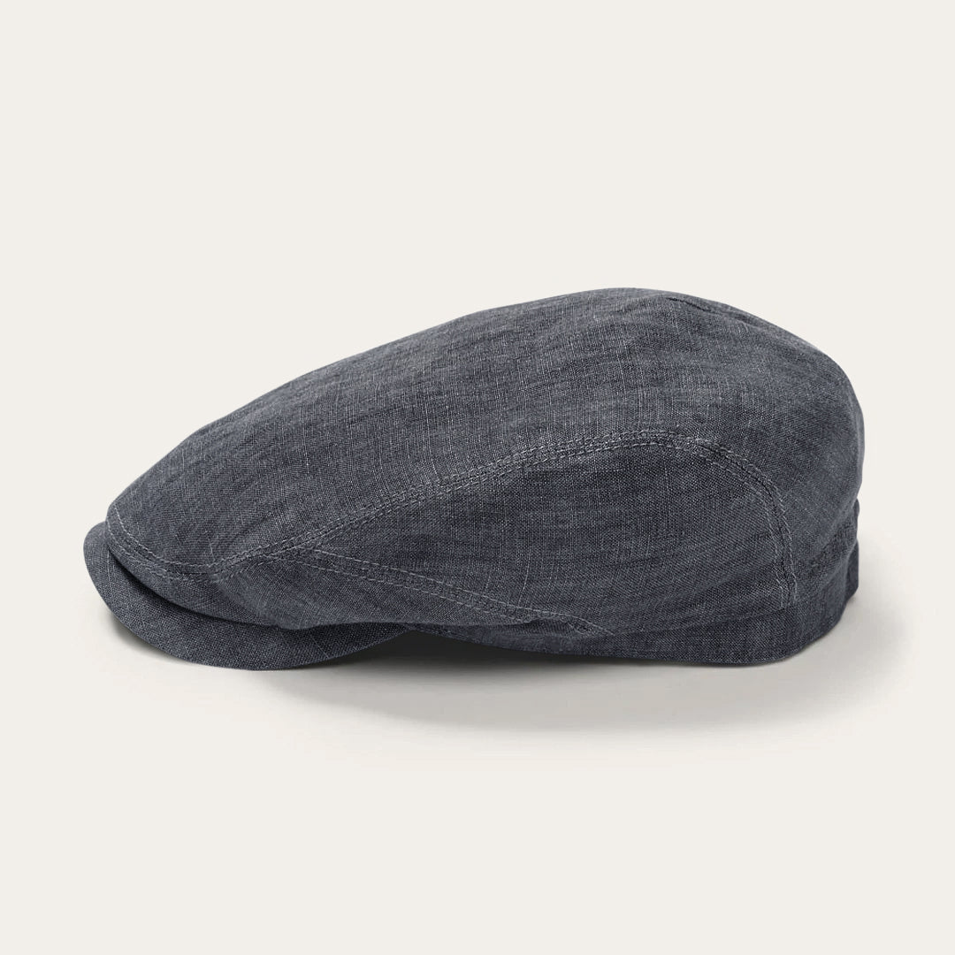 Premium Linen Driver Cap Denim Grey