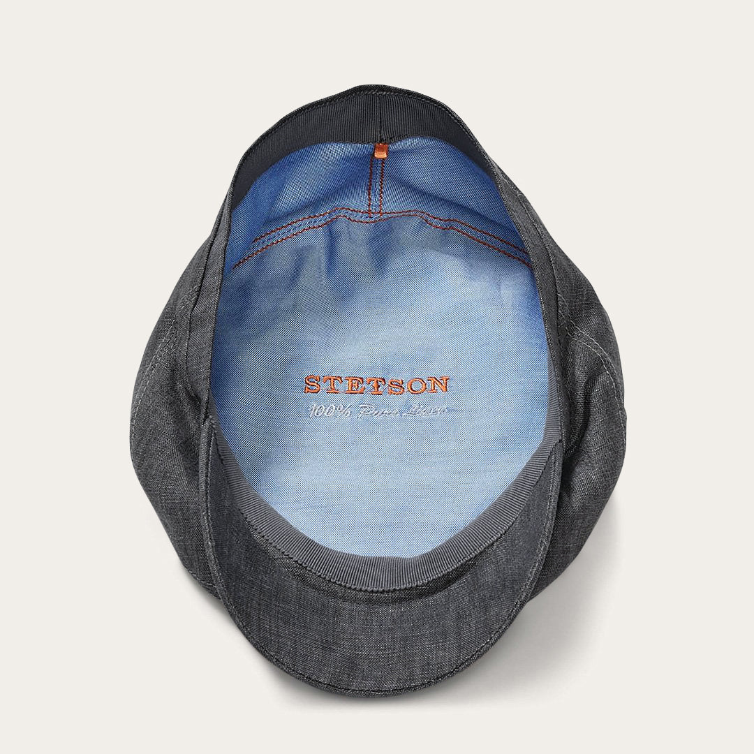 Premium Linen Driver Cap Denim Grey